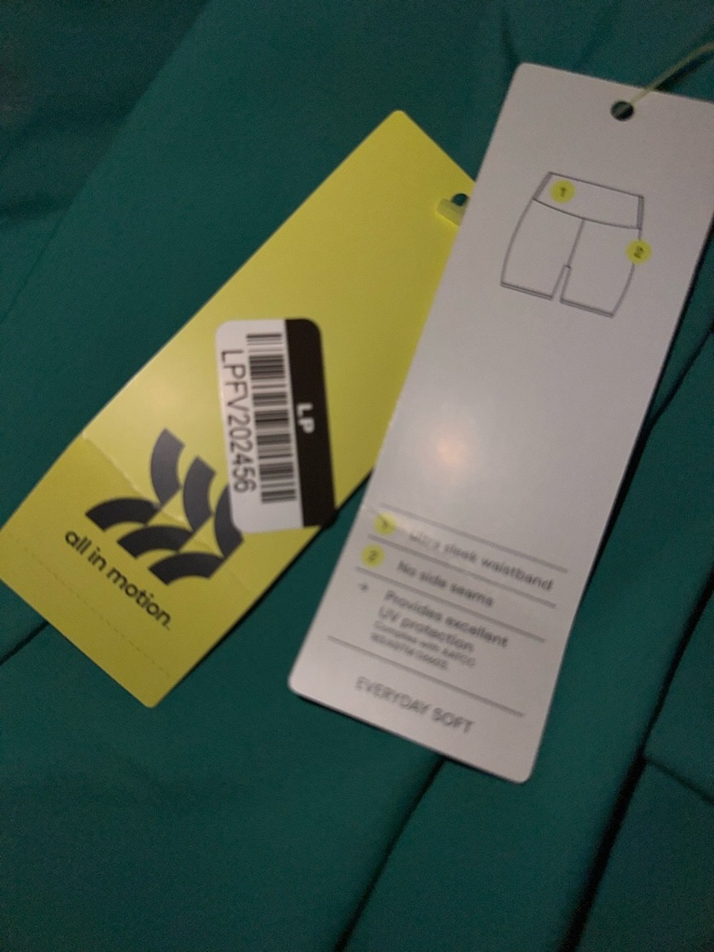 all in motion Teal Green High-Rise Bike Shorts with Side Pocket xxl - Picture 4 of 5